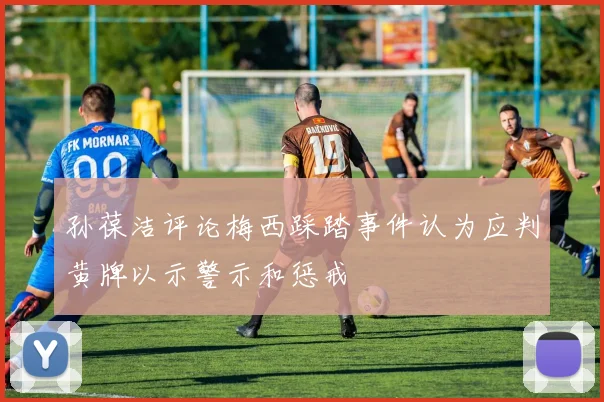 孙葆洁评论梅西踩踏事件认为应判黄牌以示警示和惩戒